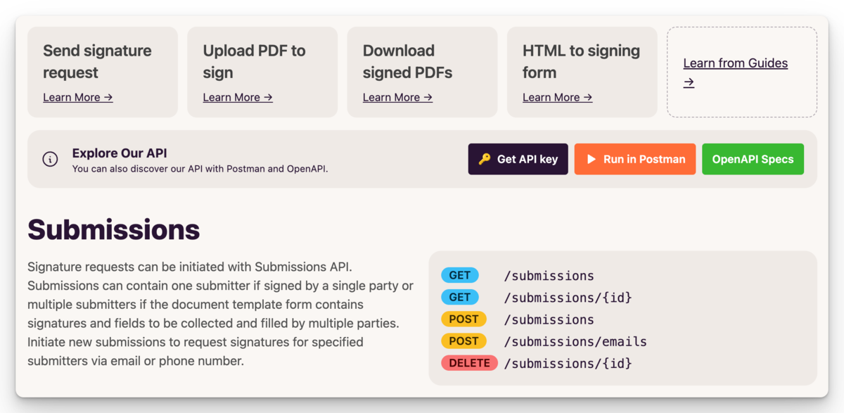 Developer Friendly API